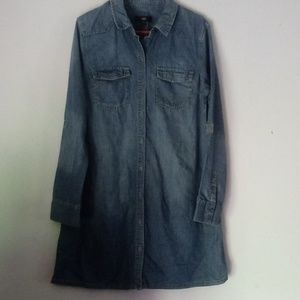 Denim shirt dress
